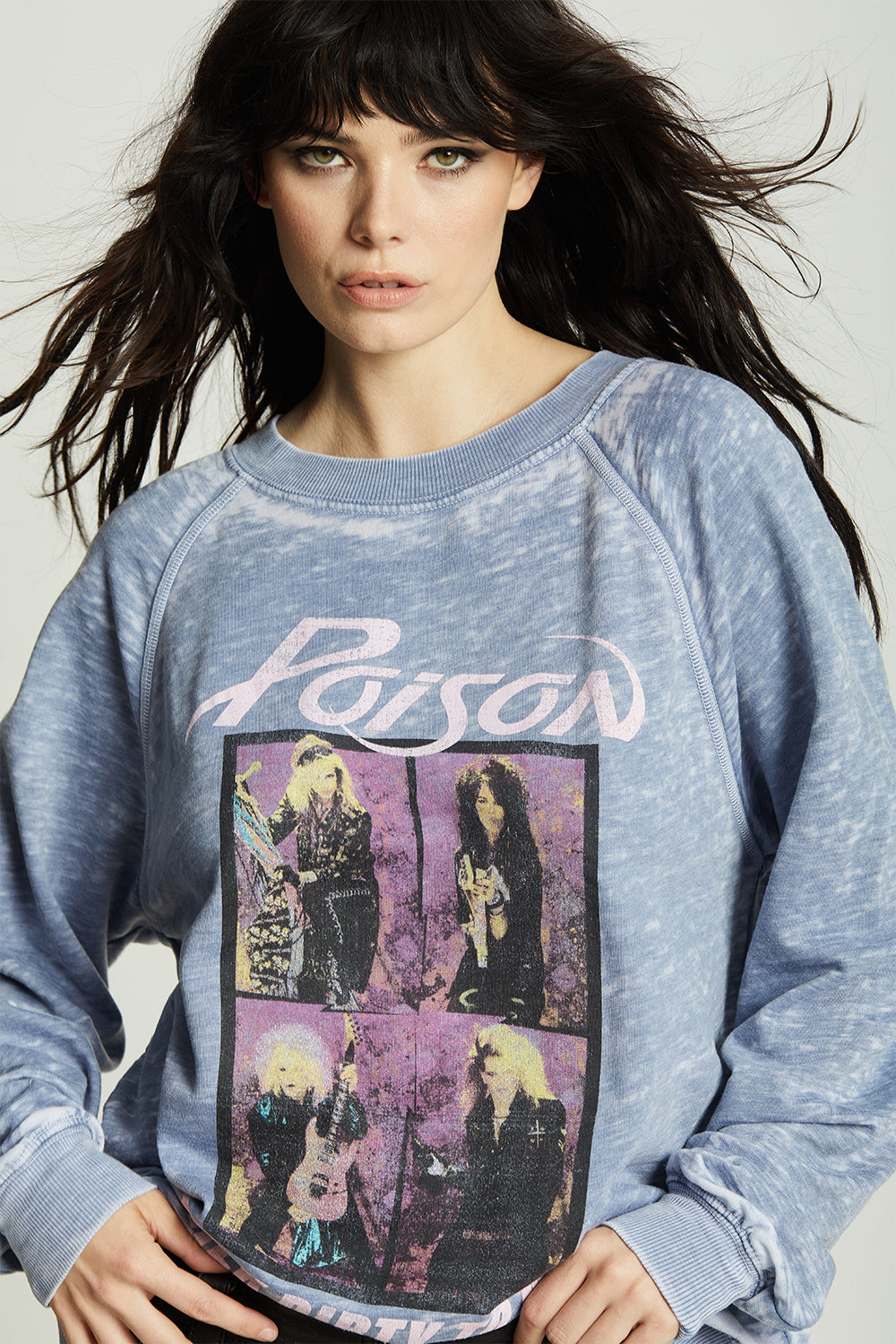 Poison Talk Dirty To Me Oversized Graphic Sweatshirt