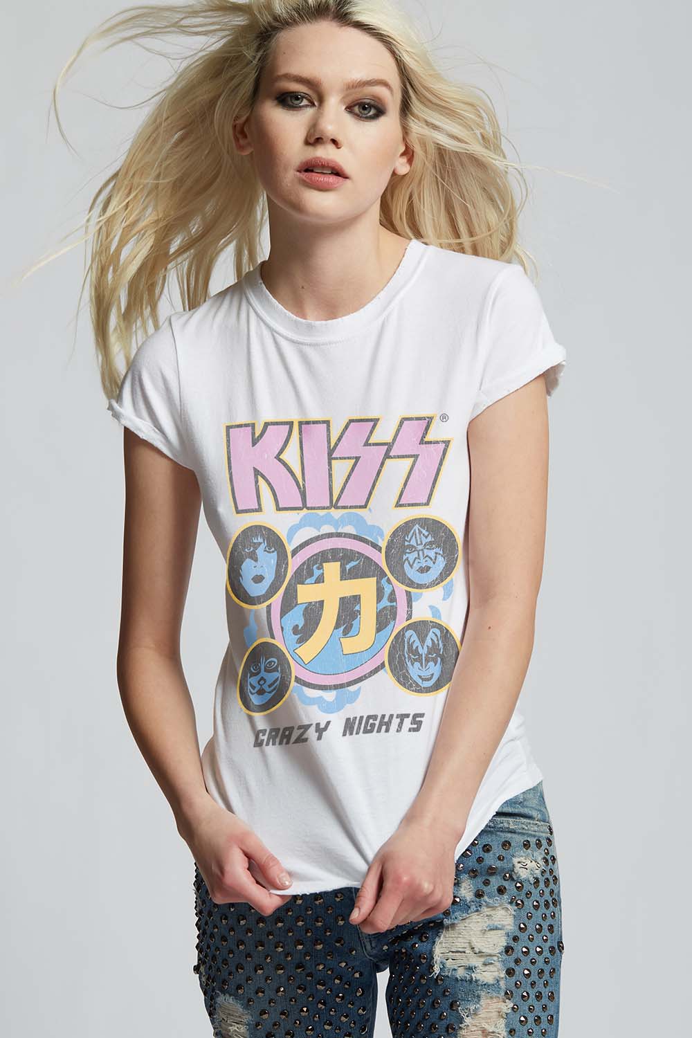 KISS Crazy Nights 1988 Tour Fitted T-Shirt – Vintage Rock Band Tee