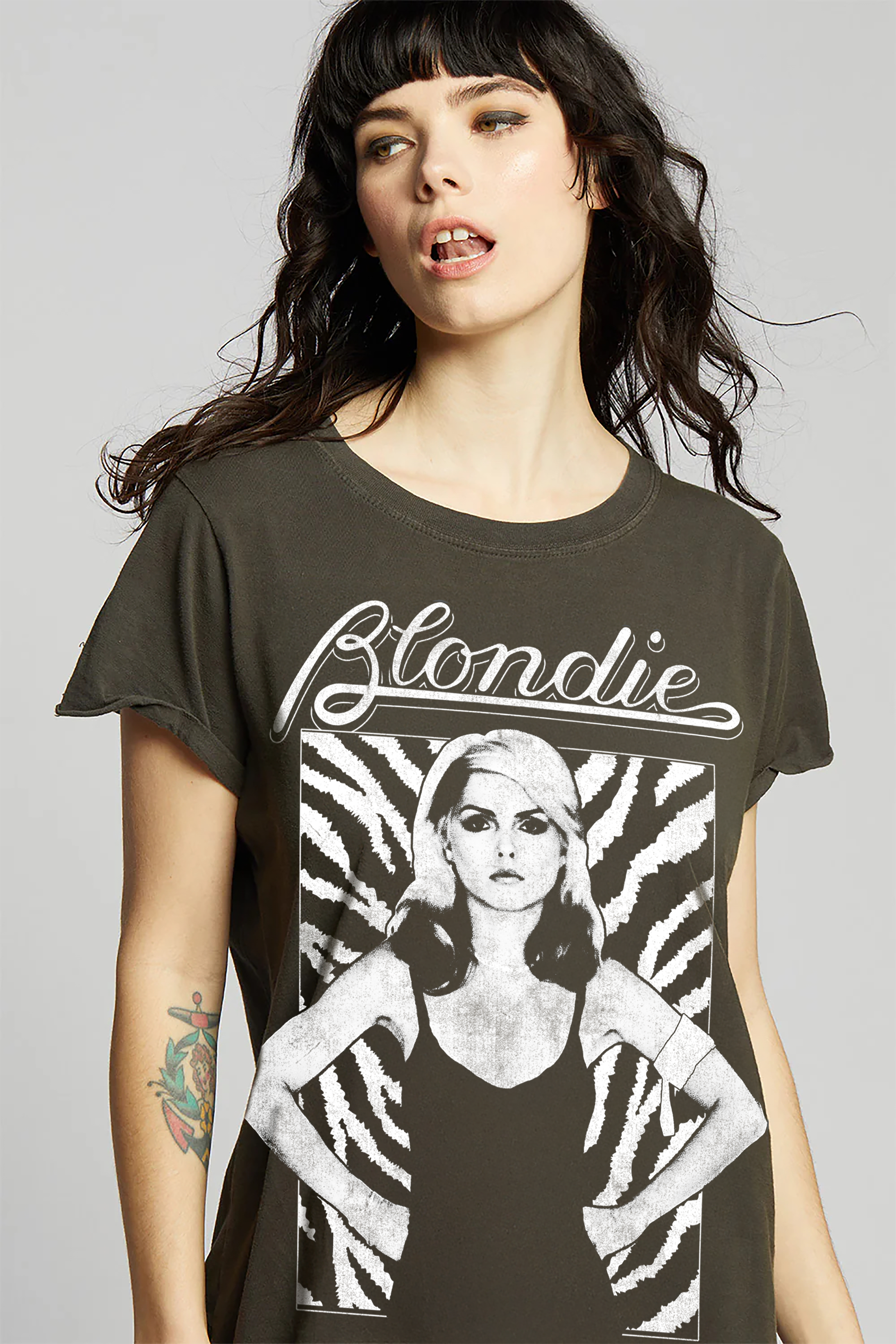 Blondie Portrait Tee – Recycled Karma Vintage Fitted Band T-Shirt