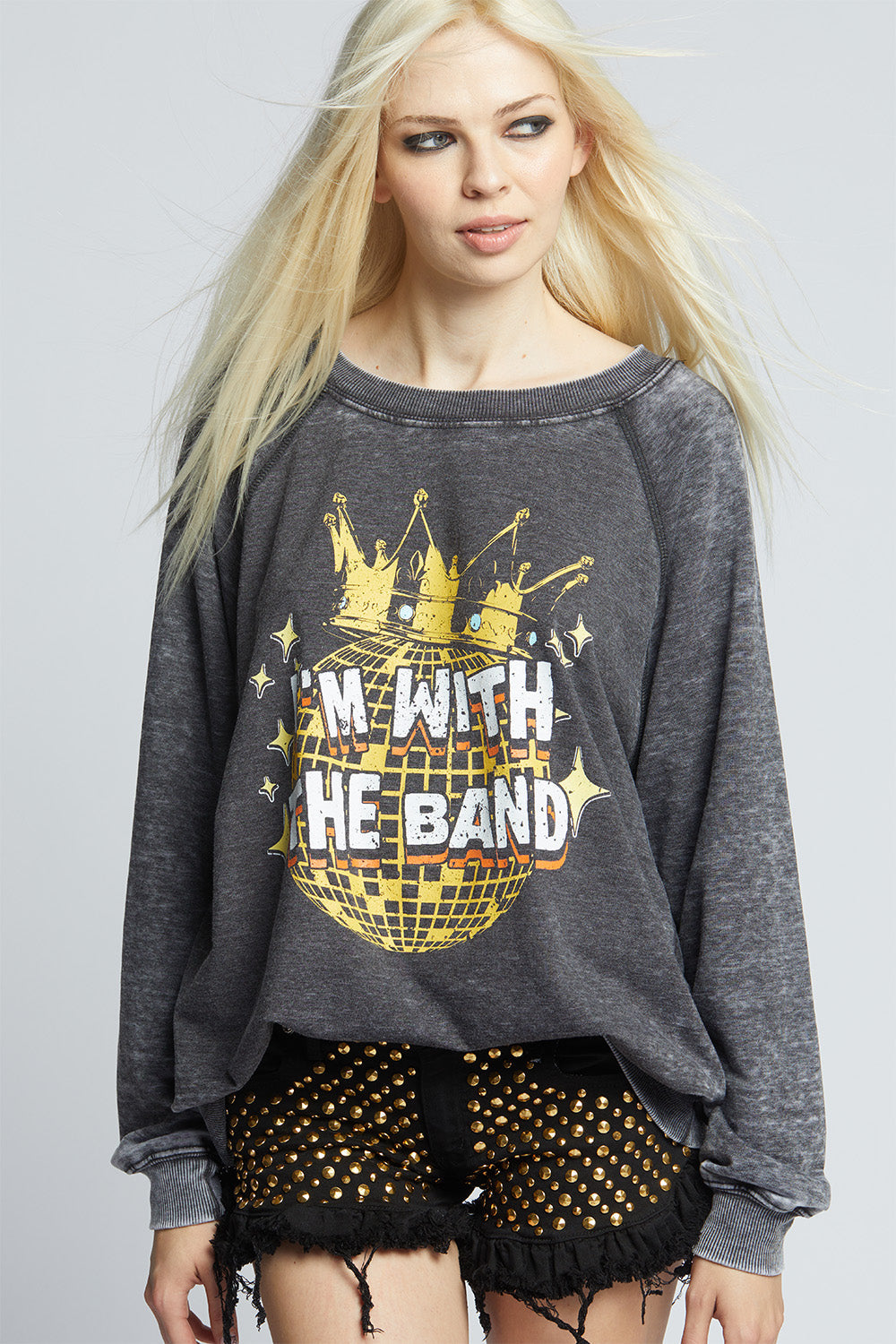 I’m With The Band Oversized Vintage Sweatshirt
