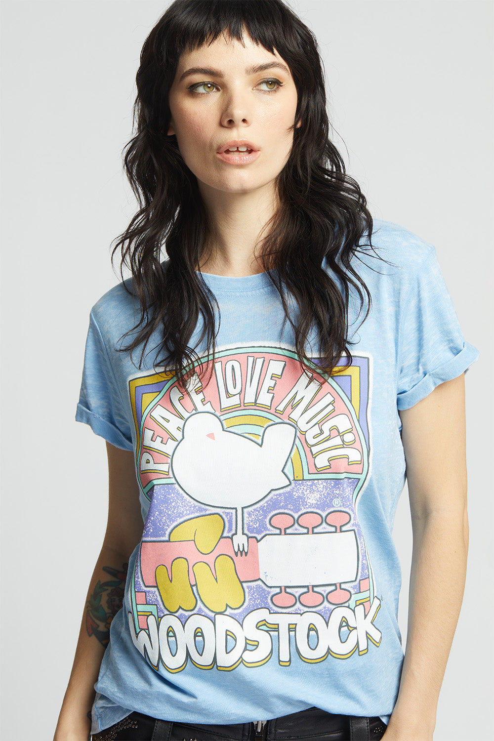 Woodstock Peace Love Music Tee
