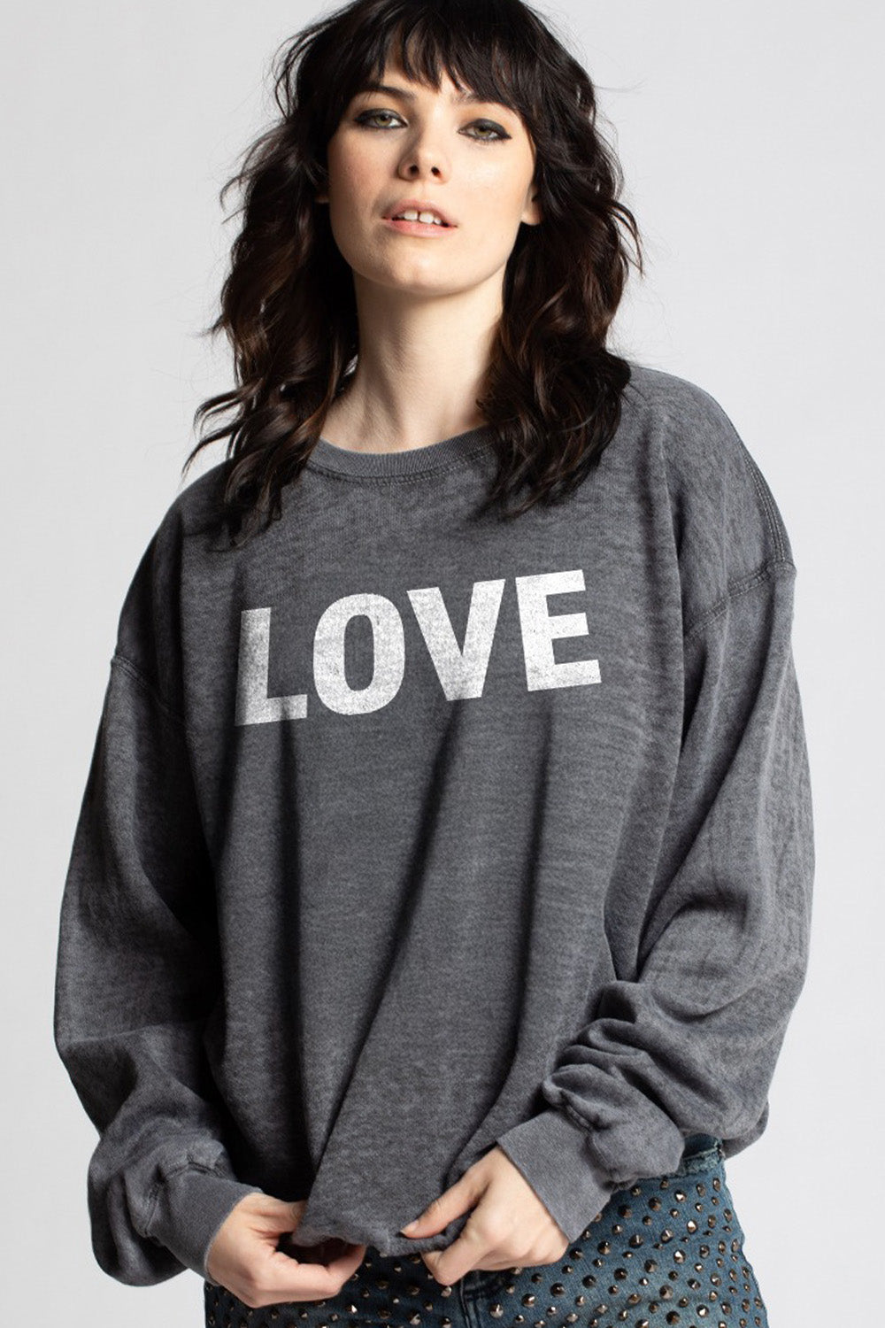Love Vintage-Style Oversized Sweatshirt