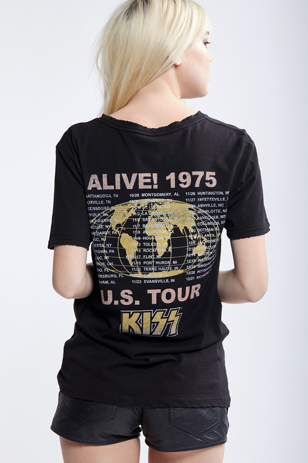 KISS Alive 1975 Tour T-Shirt – Vintage Rock Band Graphic Tee by Recycled Karma