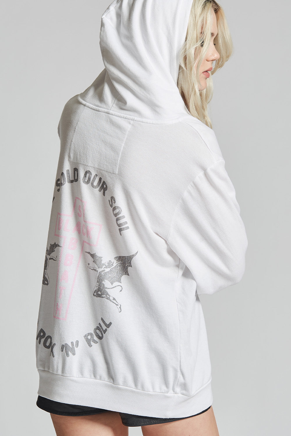 Black Sabbath Hoodie – Sabbath Bloody Sabbath Graphic Sweatshirt (White)