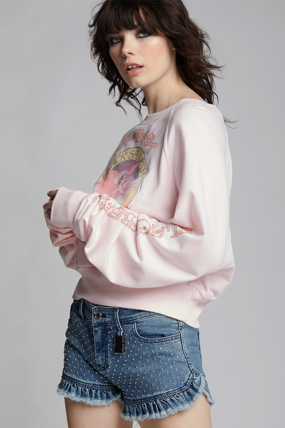 Black Sabbath Never Say Die! Cropped Sweatshirt