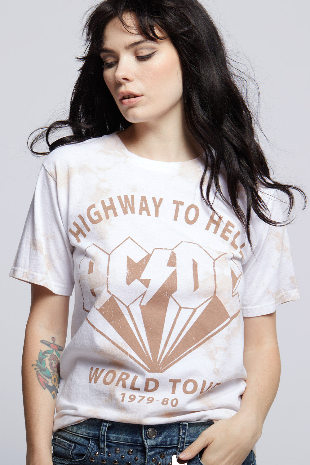AC/DC Highway to Hell Unisex Tie Dye Tee
