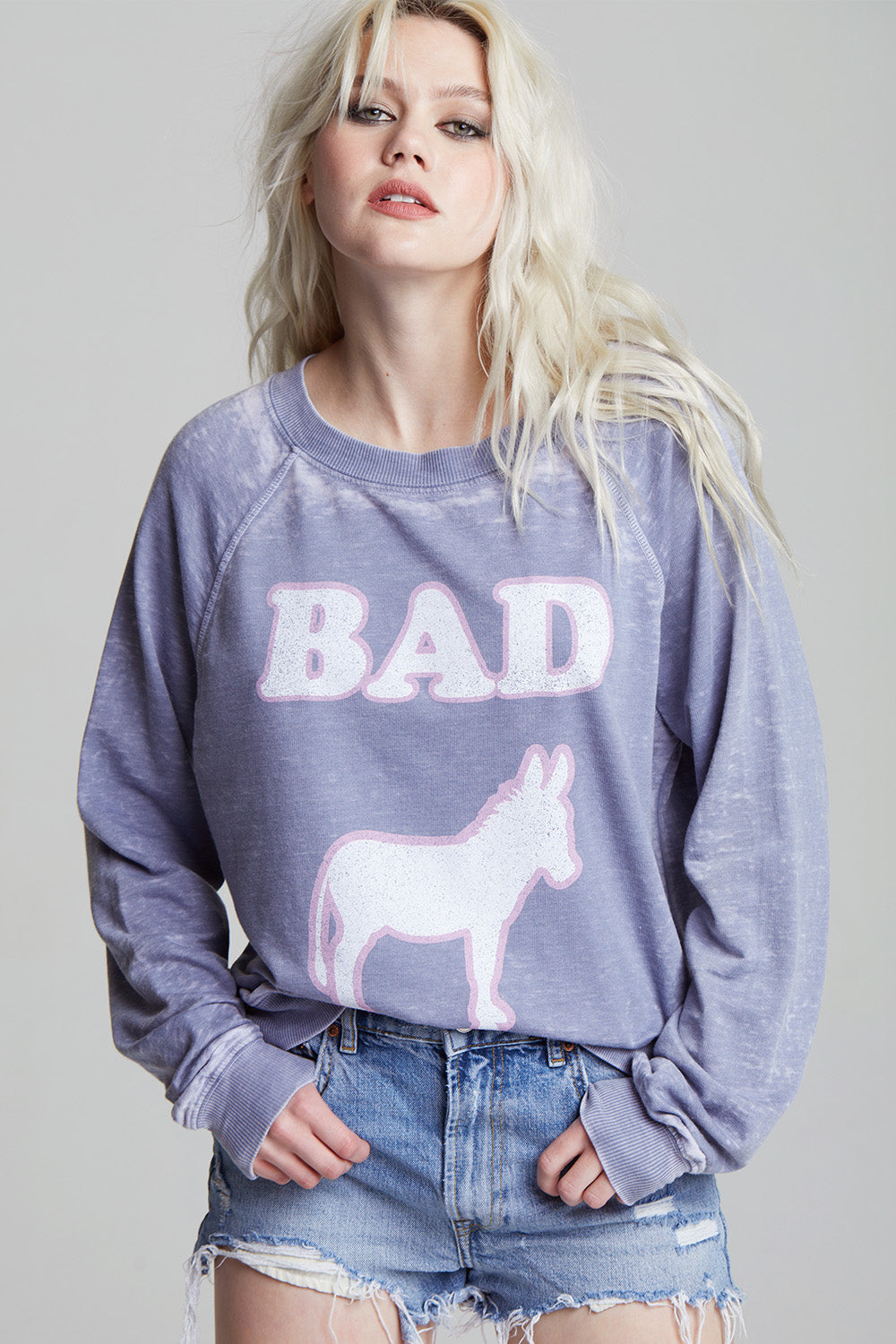 Bad Donkey Oversized Graphic Sweatshirt