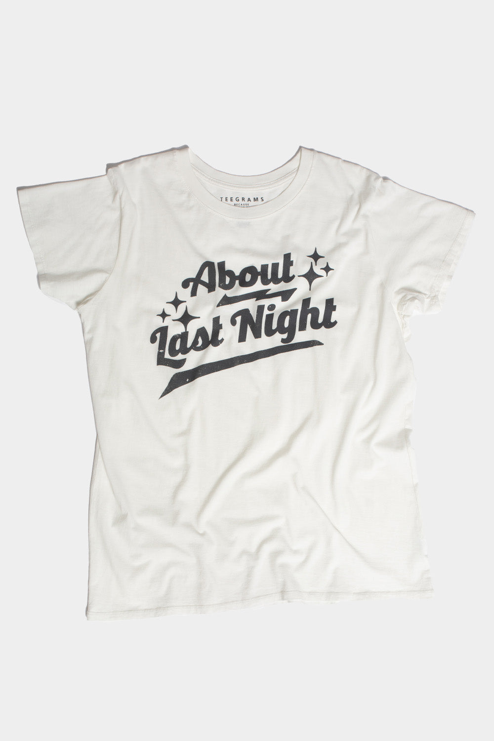 About Last Night White Unisex Tee