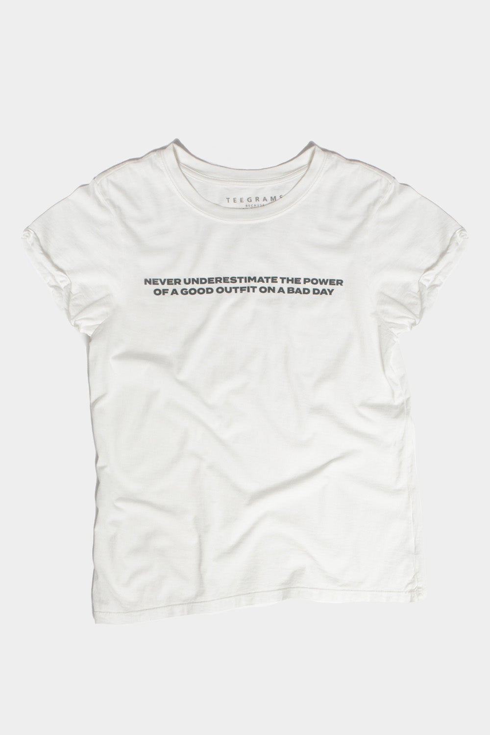 Good Outfit Bad Day White Tee