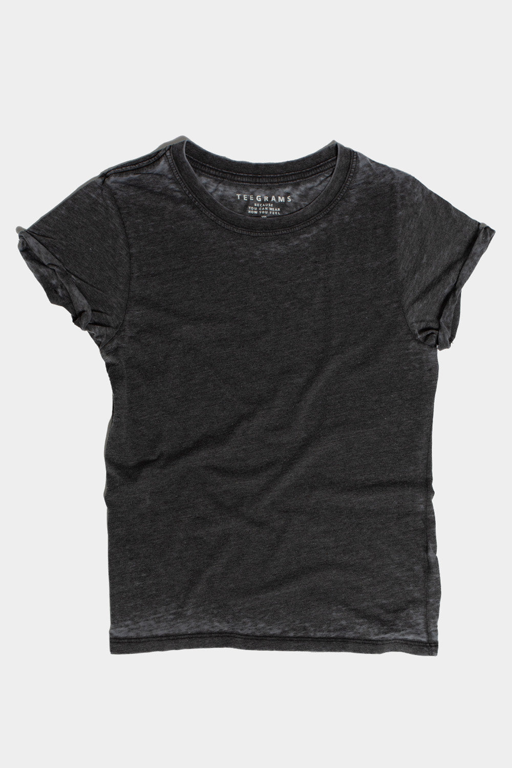 Black Distressed Tee