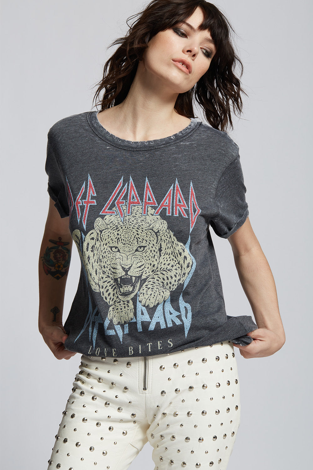 Def Leppard Love Bites Burnout Tee