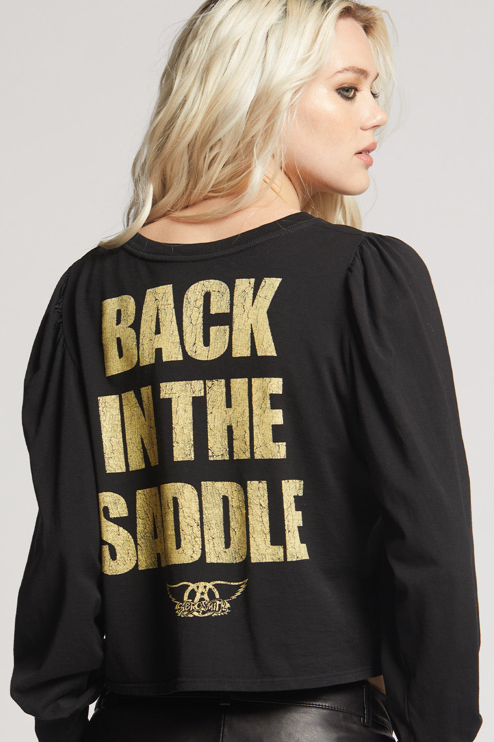 Aerosmith Back In The Saddle Puff Sleeve
