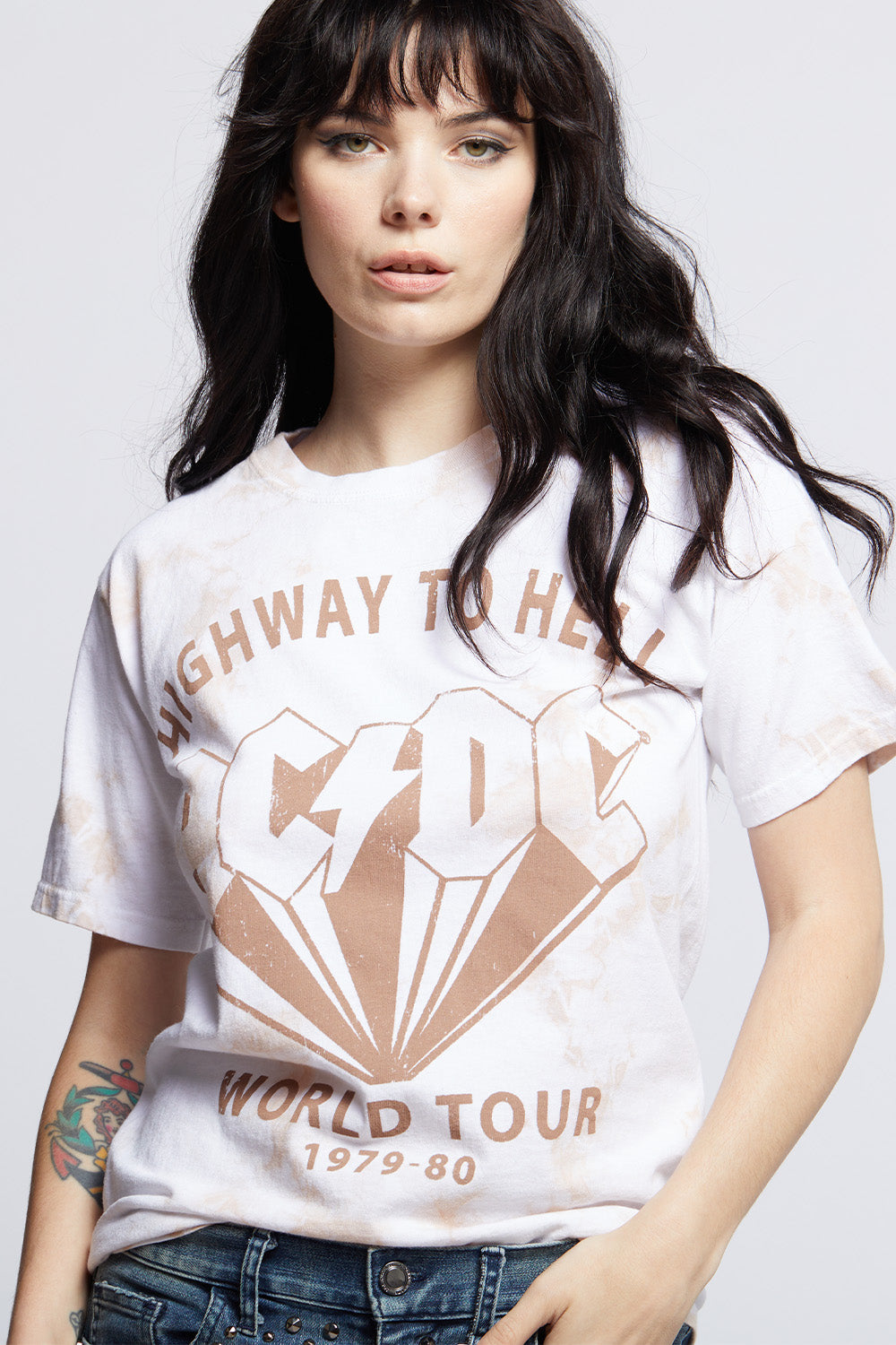 AC/DC Highway to Hell Unisex Tie Dye Tee