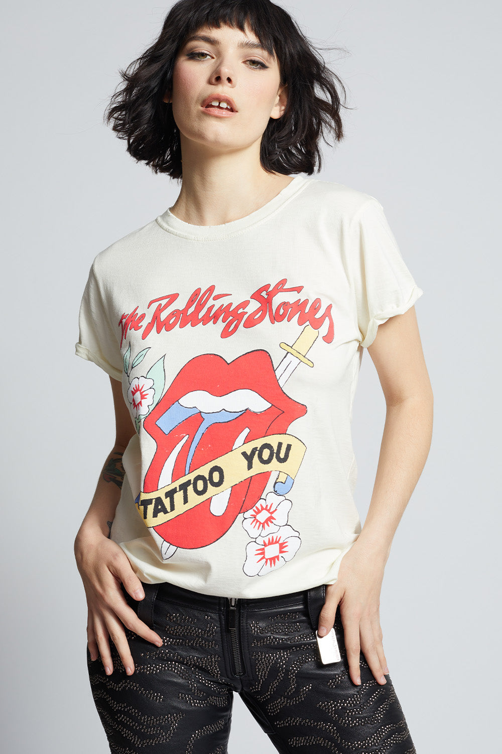 Pearl The Rolling Stones Tattoo You Fitted T-Shirt
