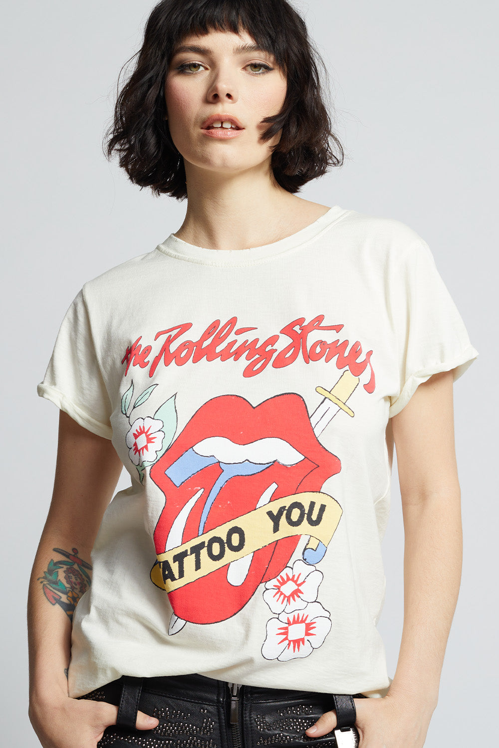 Pearl The Rolling Stones Tattoo You Fitted T-Shirt