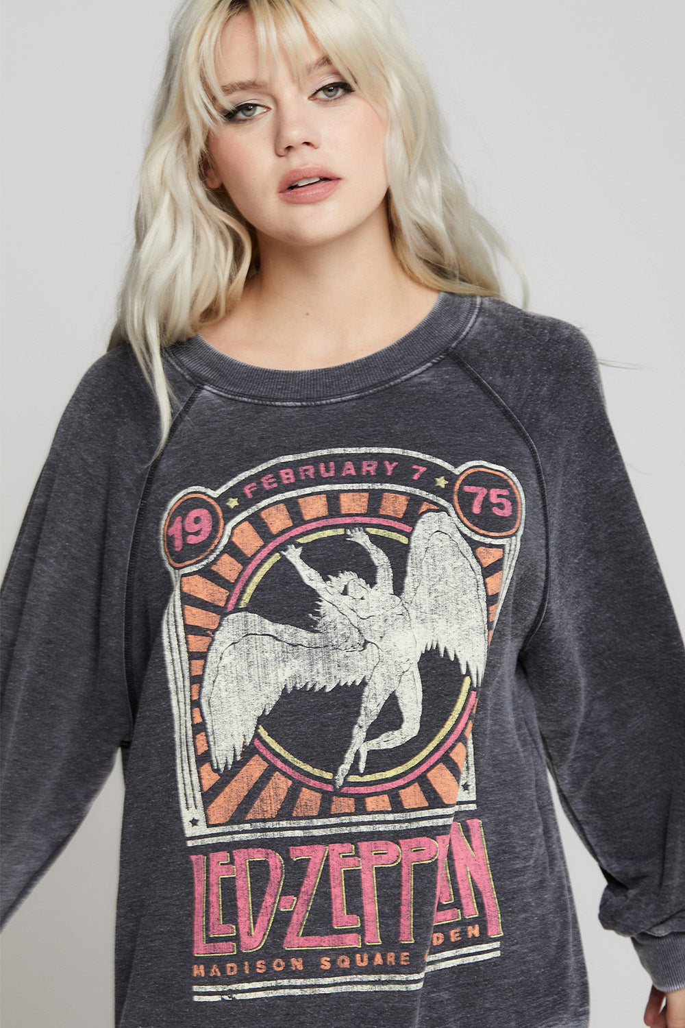 Led Zeppelin 1975 Oversized Graphic Sweatshirt