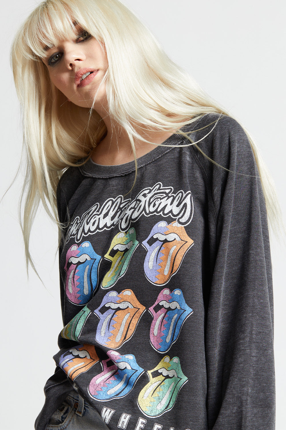 The Rolling Stones Steel Wheels Tour Oversized Sweatshirt