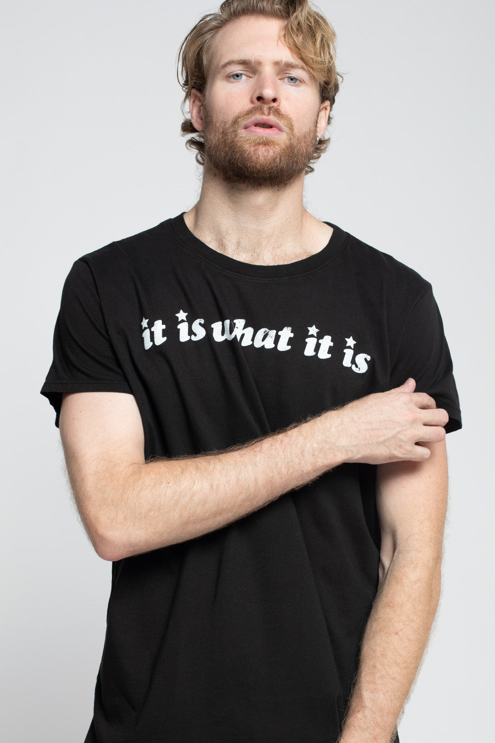 It Is What It Is Black Tee