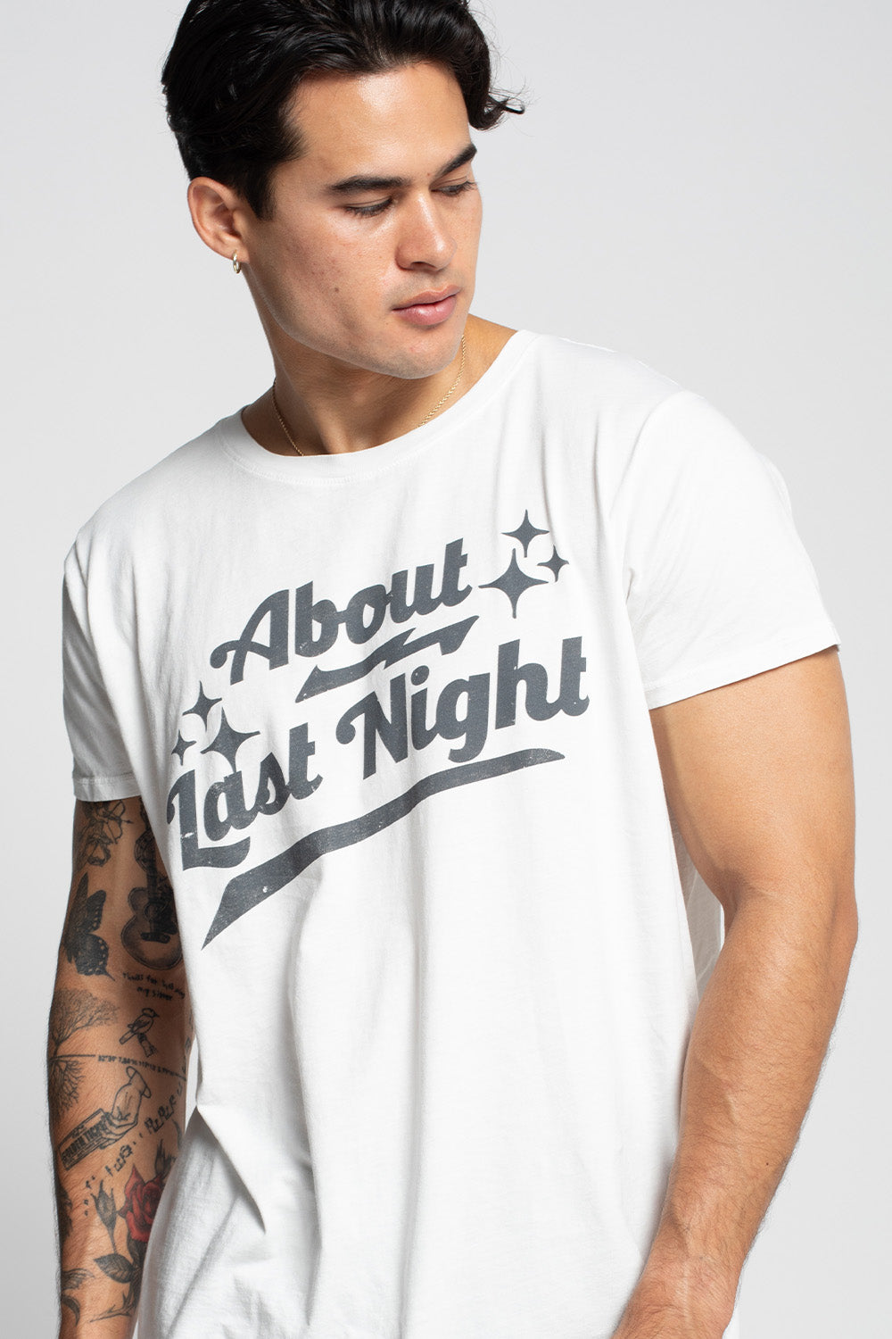 About Last Night White Unisex Tee