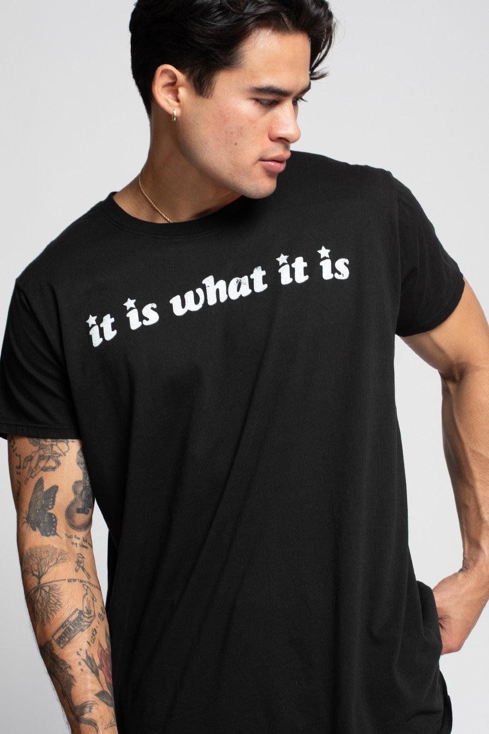 It Is What It Is Black Tee