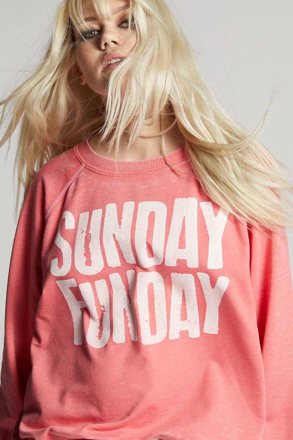 Sunday Funday Oversized Statement Sweatshirt