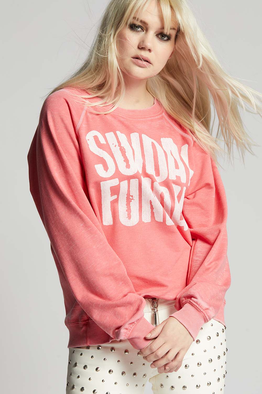 Sunday Funday Oversized Statement Sweatshirt