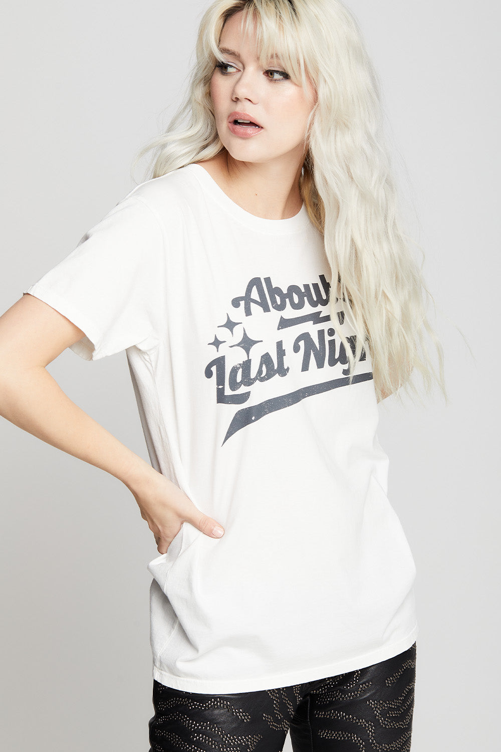 About Last Night White Unisex Tee