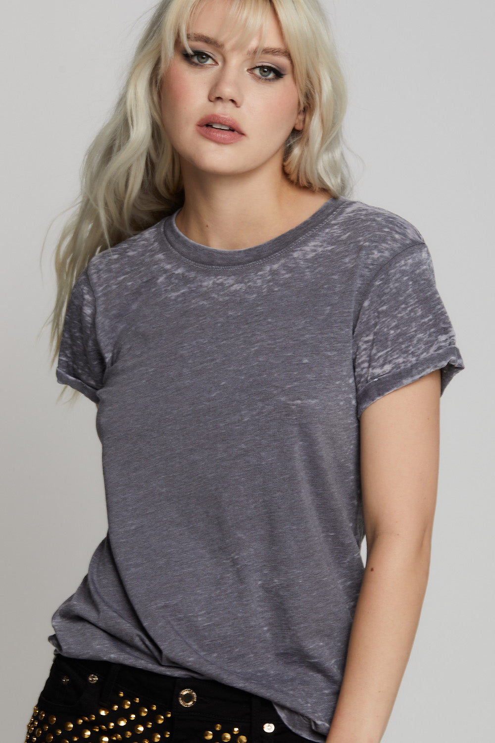 Steel Grey Distressed Tee