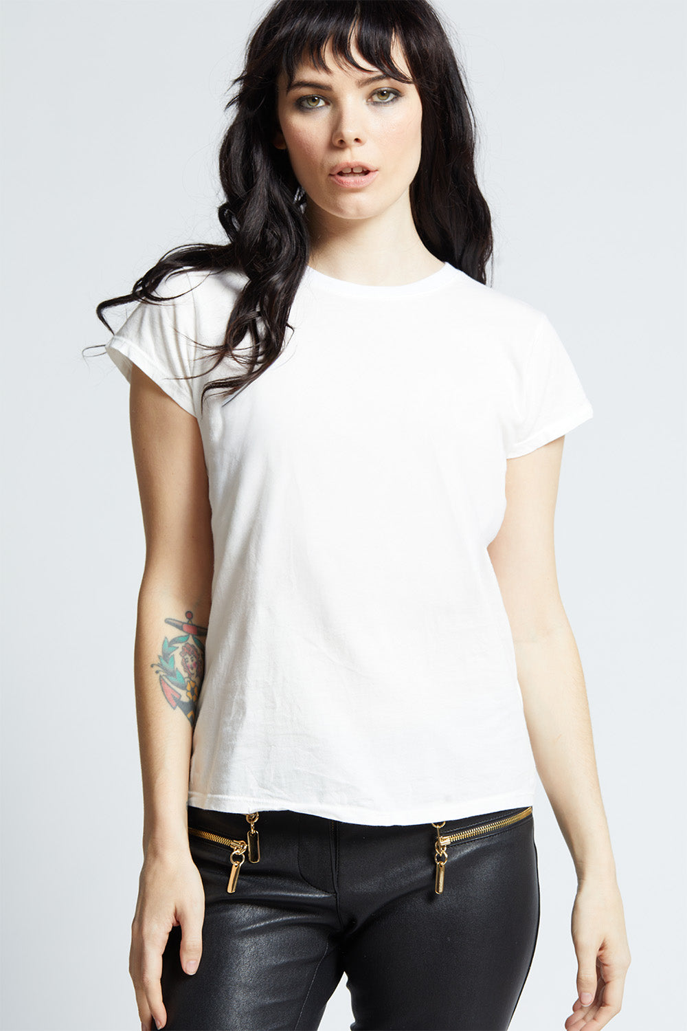 White Baby Tee