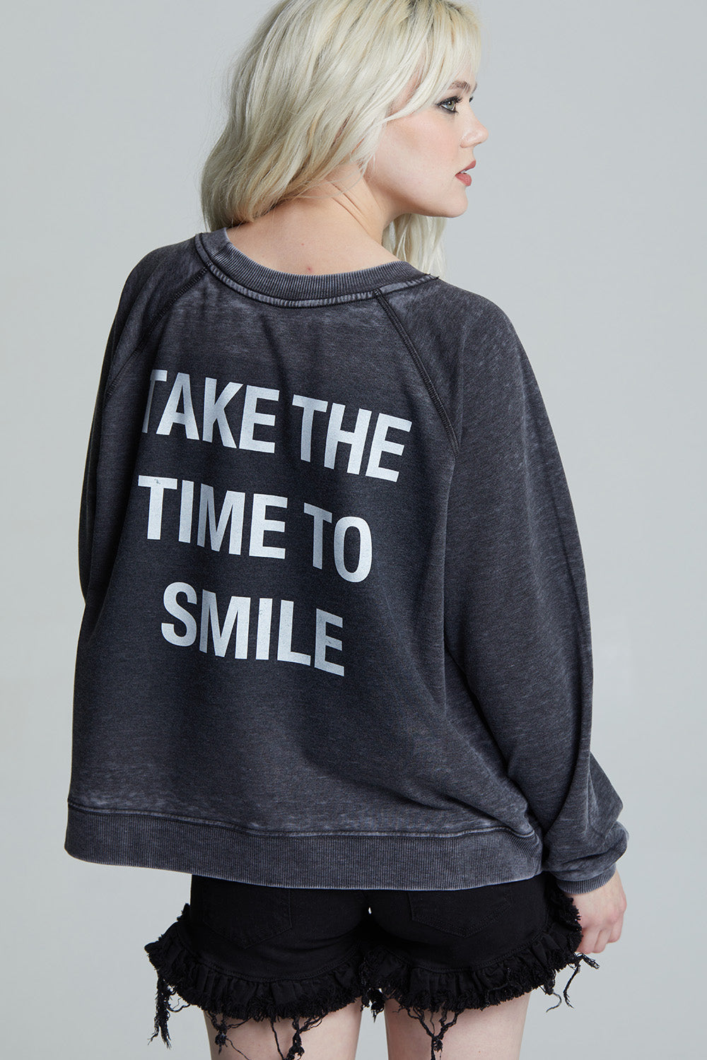 Smiley Take the Time to Smile Sweatshirt