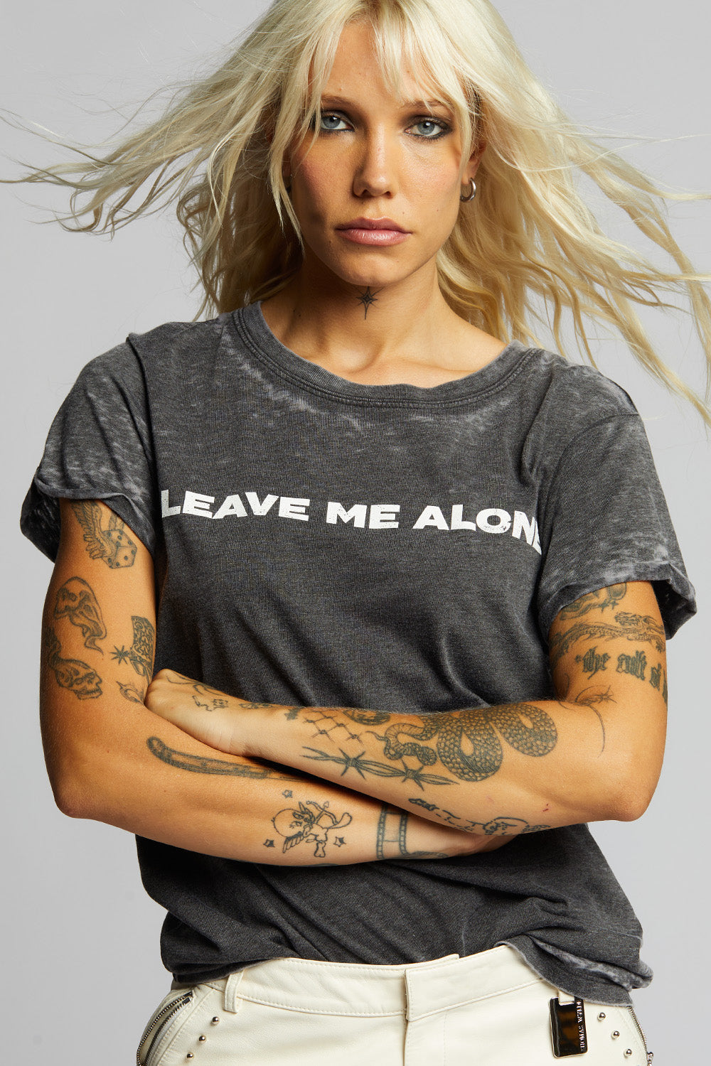 Leave Me Alone Fitted Tee