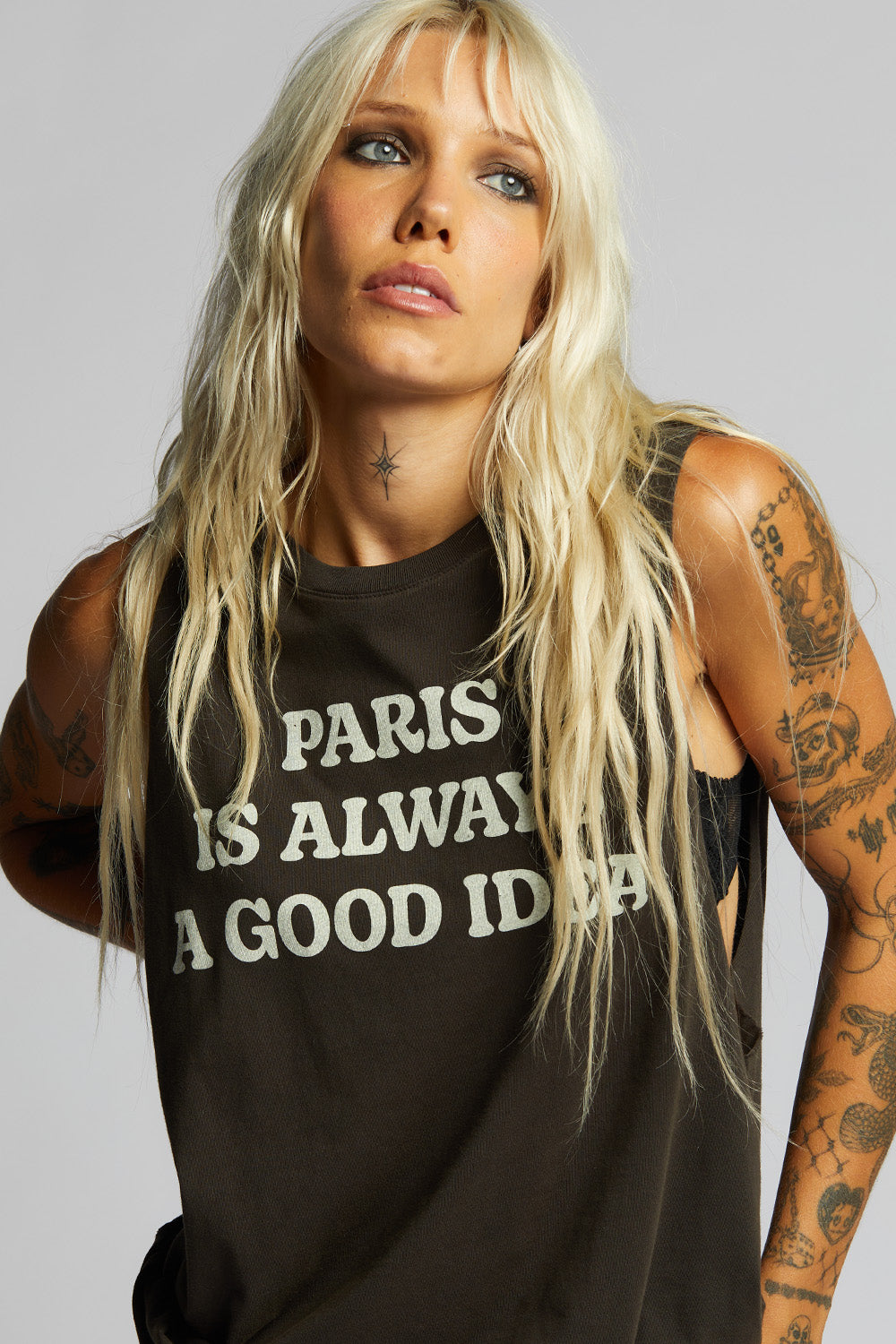 Paris Muscle Tank Top