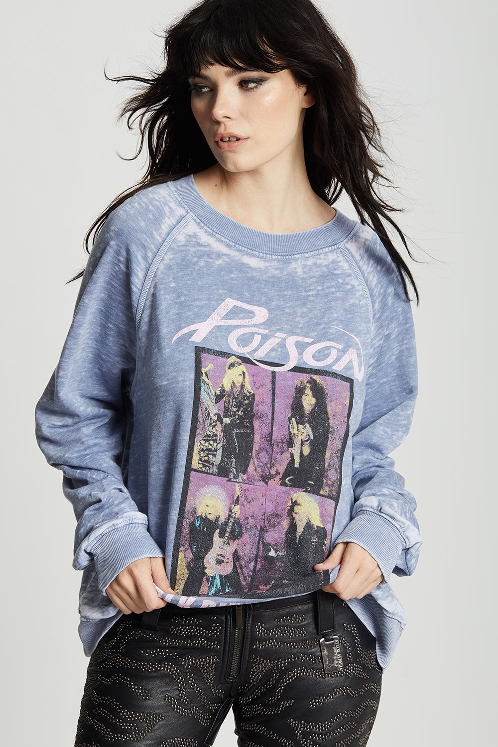 Poison Talk Dirty To Me Oversized Graphic Sweatshirt