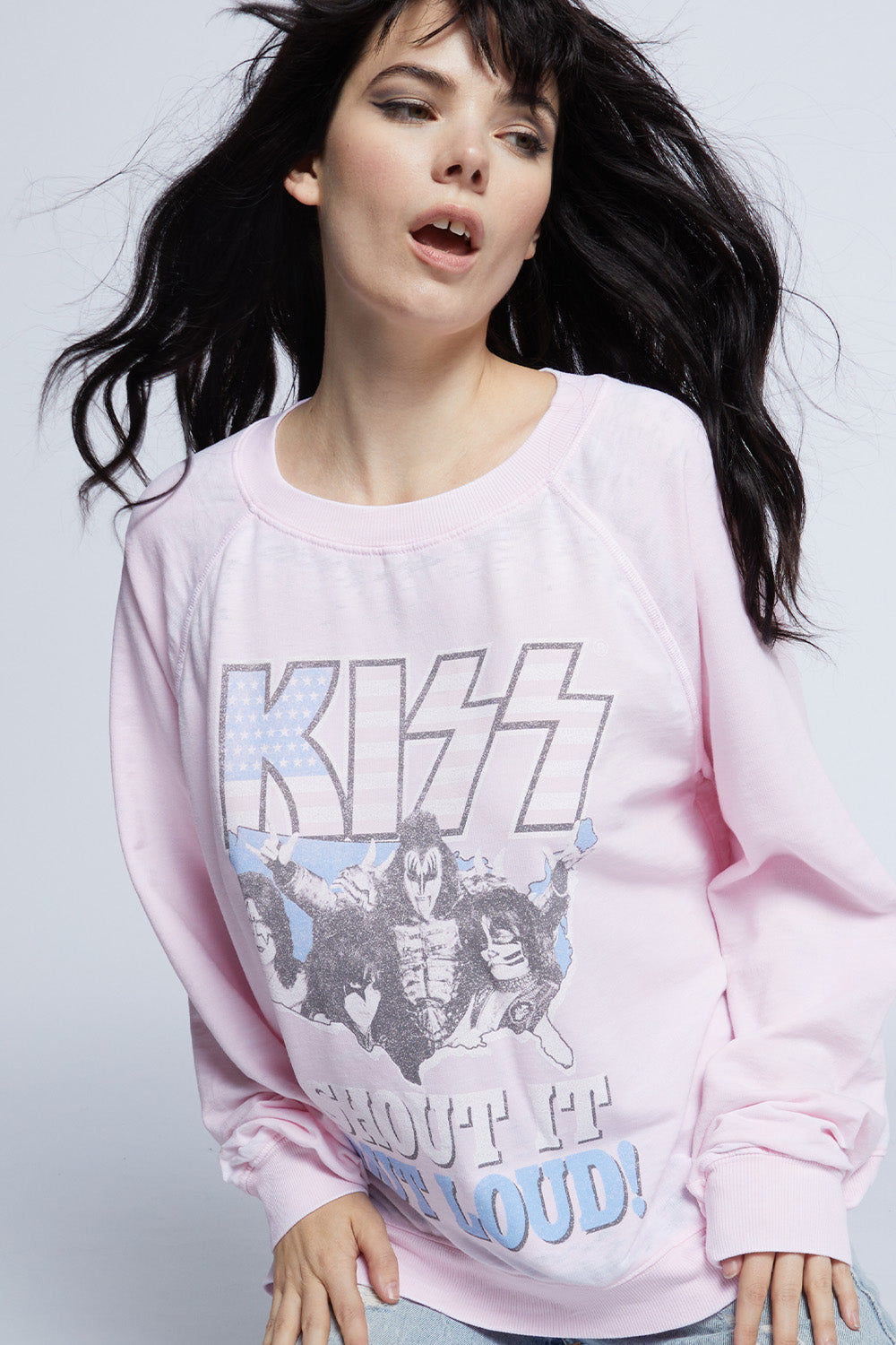 KISS Shout It Out Loud Oversized Sweatshirt