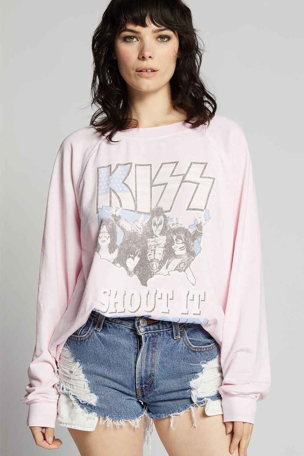 KISS Shout It Out Loud Oversized Sweatshirt
