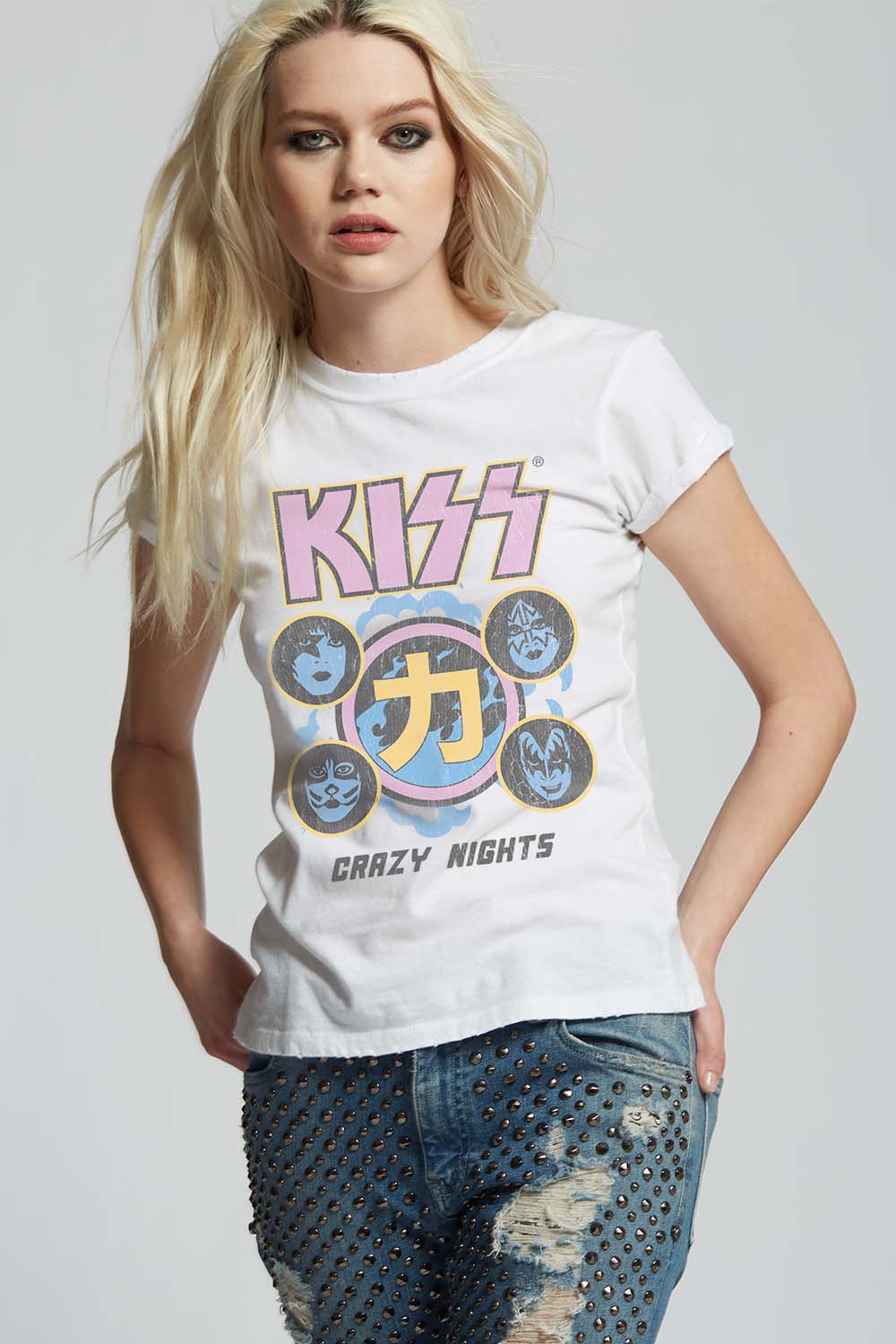 KISS Crazy Nights 1988 Tour Fitted T-Shirt – Vintage Rock Band Tee