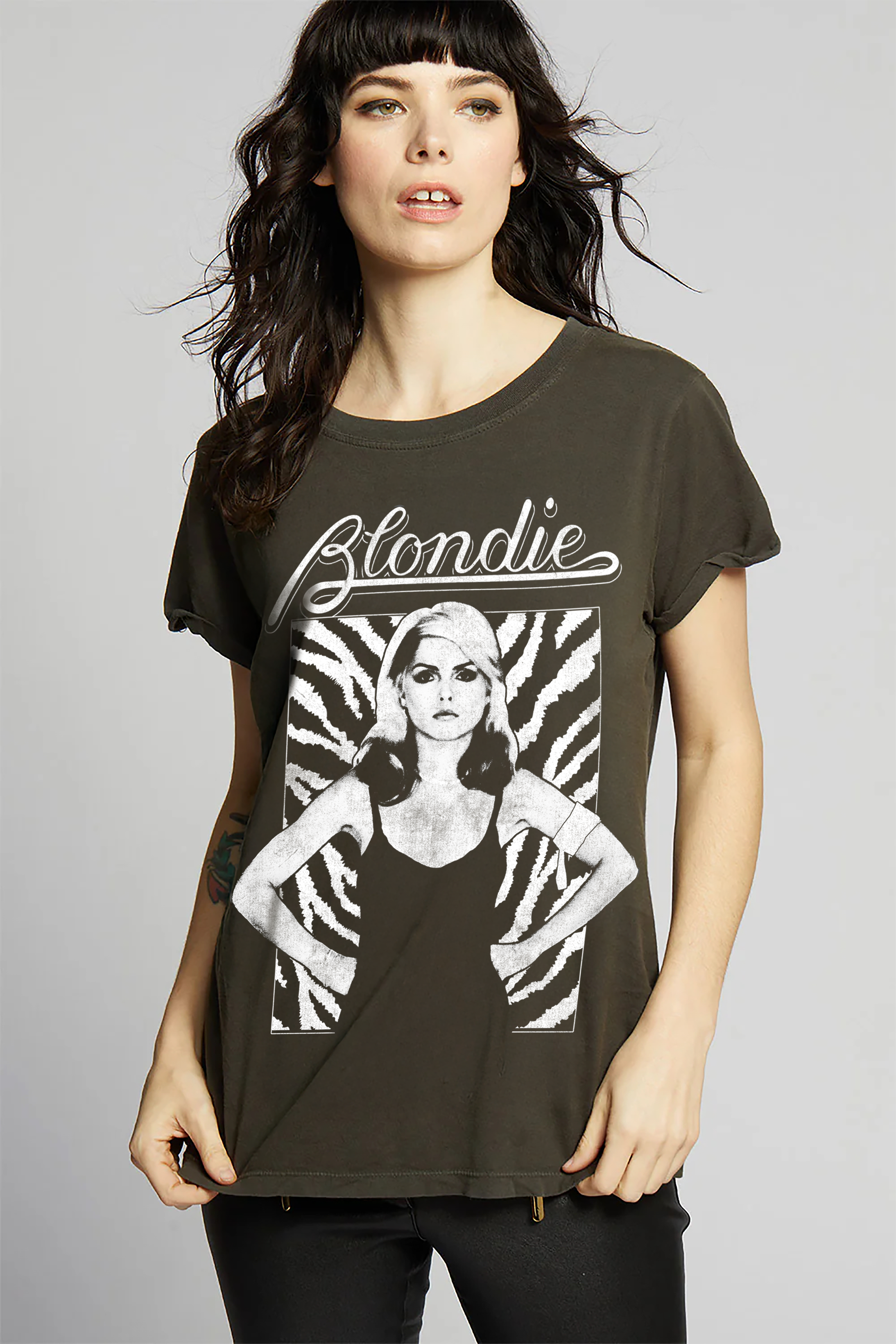 Blondie Portrait Tee – Recycled Karma Vintage Fitted Band T-Shirt