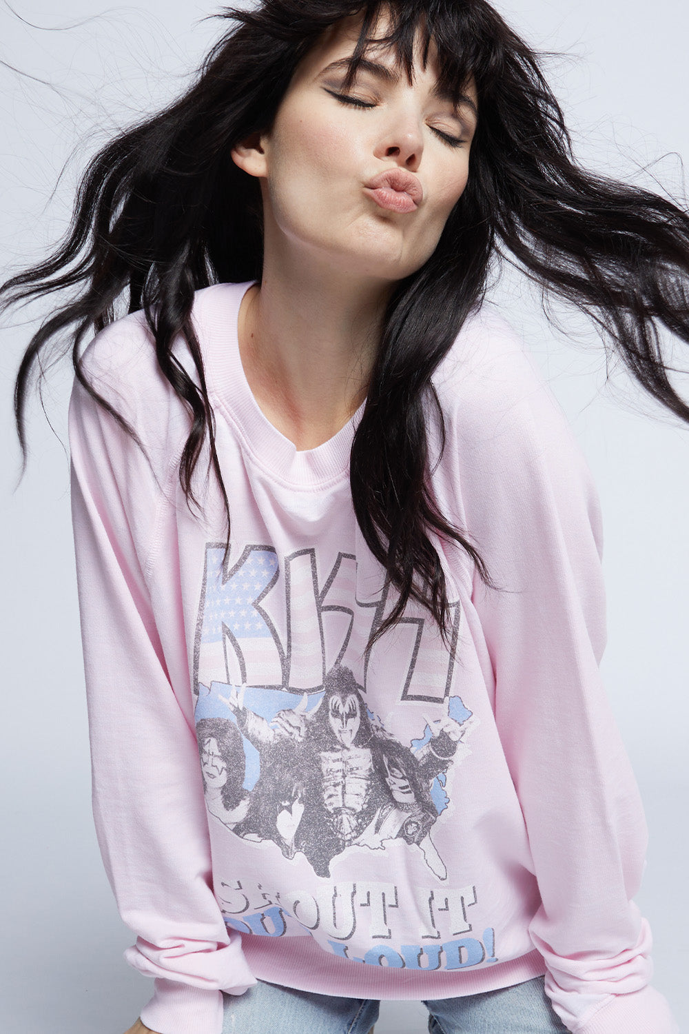 KISS Shout It Out Loud Oversized Sweatshirt