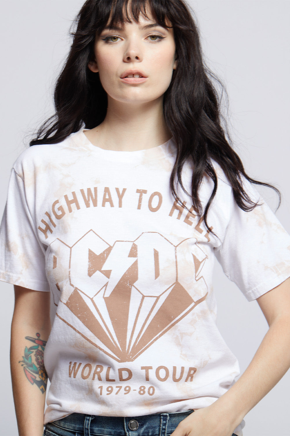AC/DC Highway to Hell Unisex Tie Dye Tee