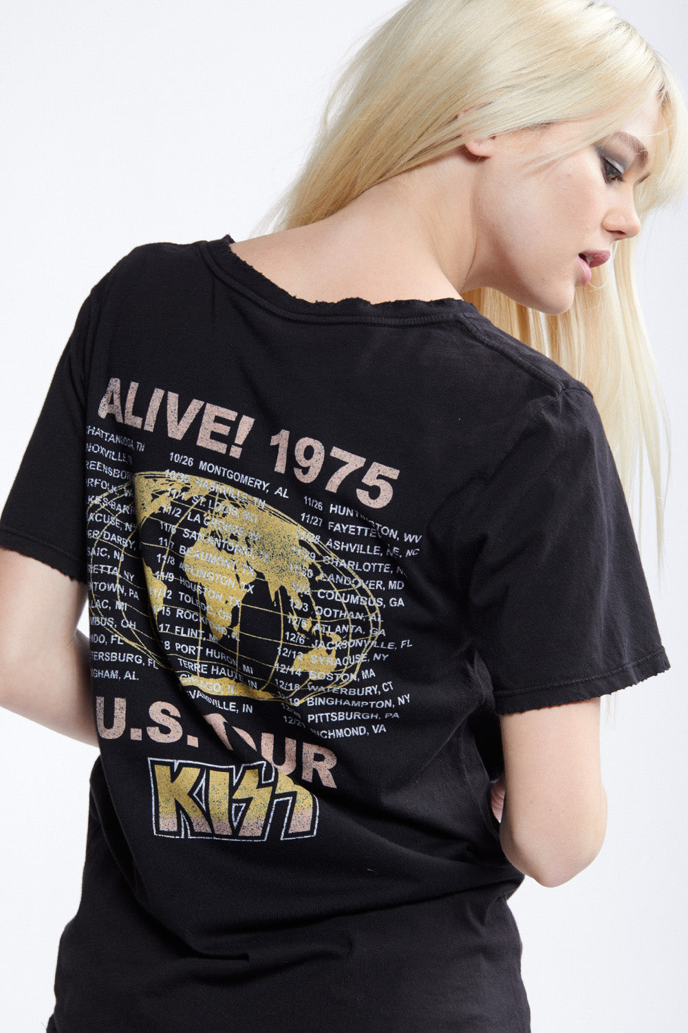 KISS Alive 1975 Tour T-Shirt – Vintage Rock Band Graphic Tee by Recycled Karma