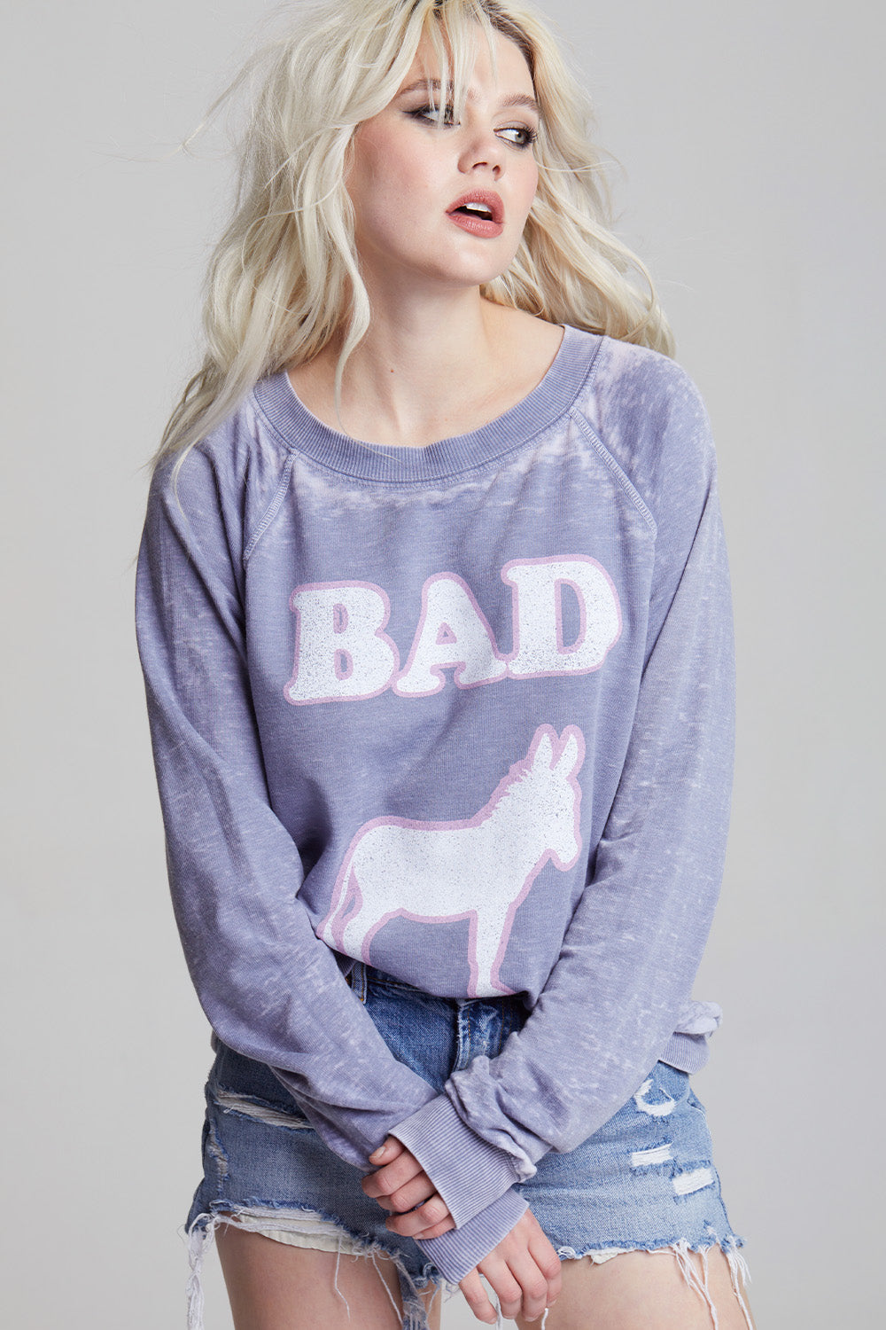 Bad Donkey Oversized Graphic Sweatshirt