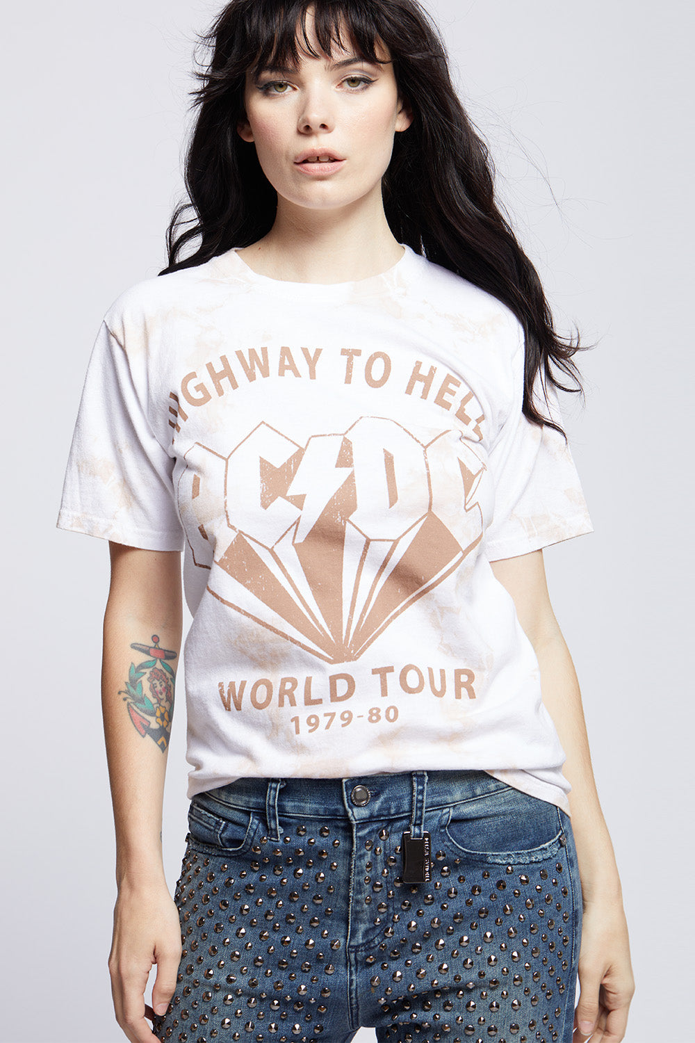 AC/DC Highway to Hell Unisex Tie Dye Tee