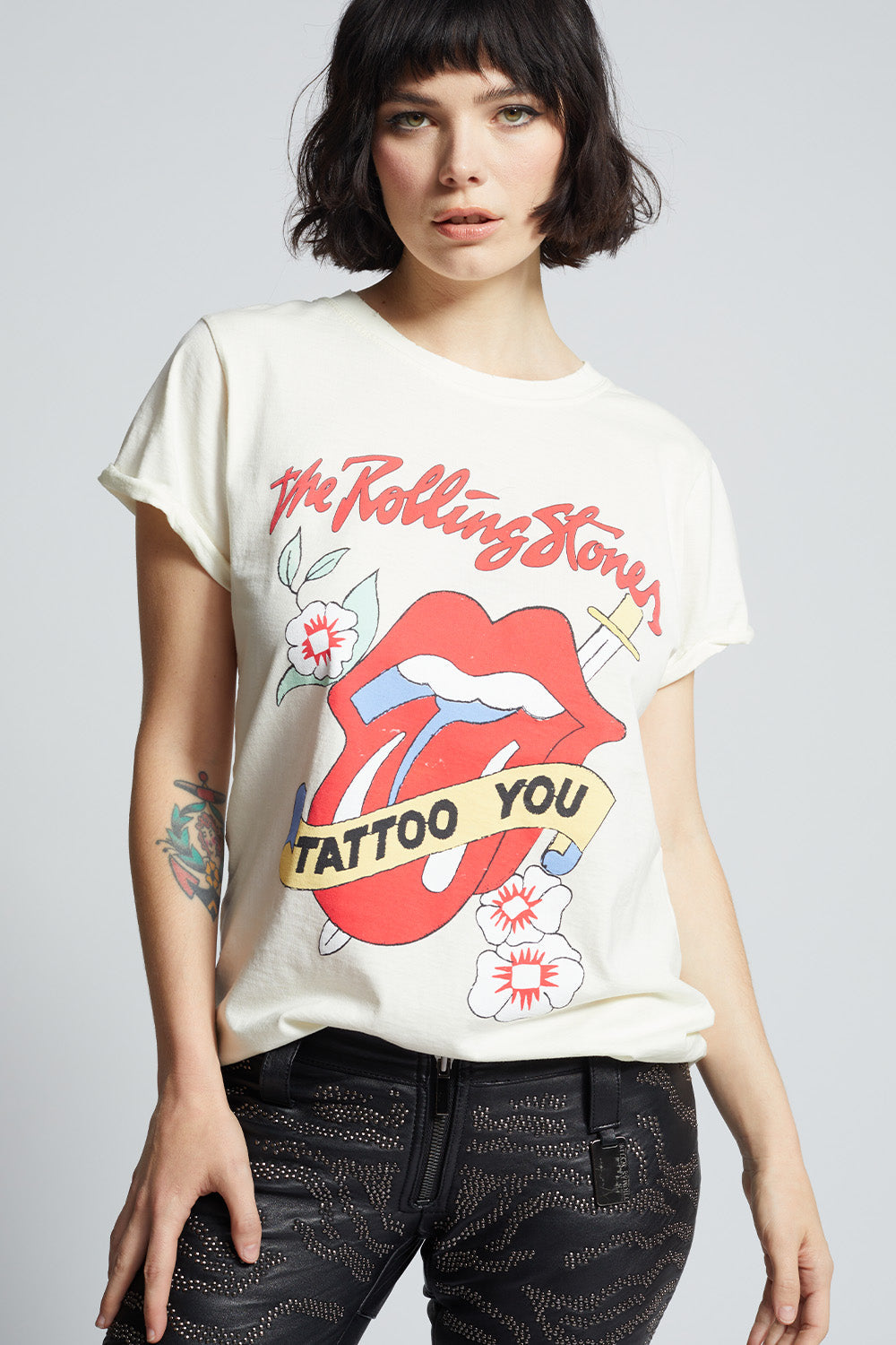 Pearl The Rolling Stones Tattoo You Fitted T-Shirt