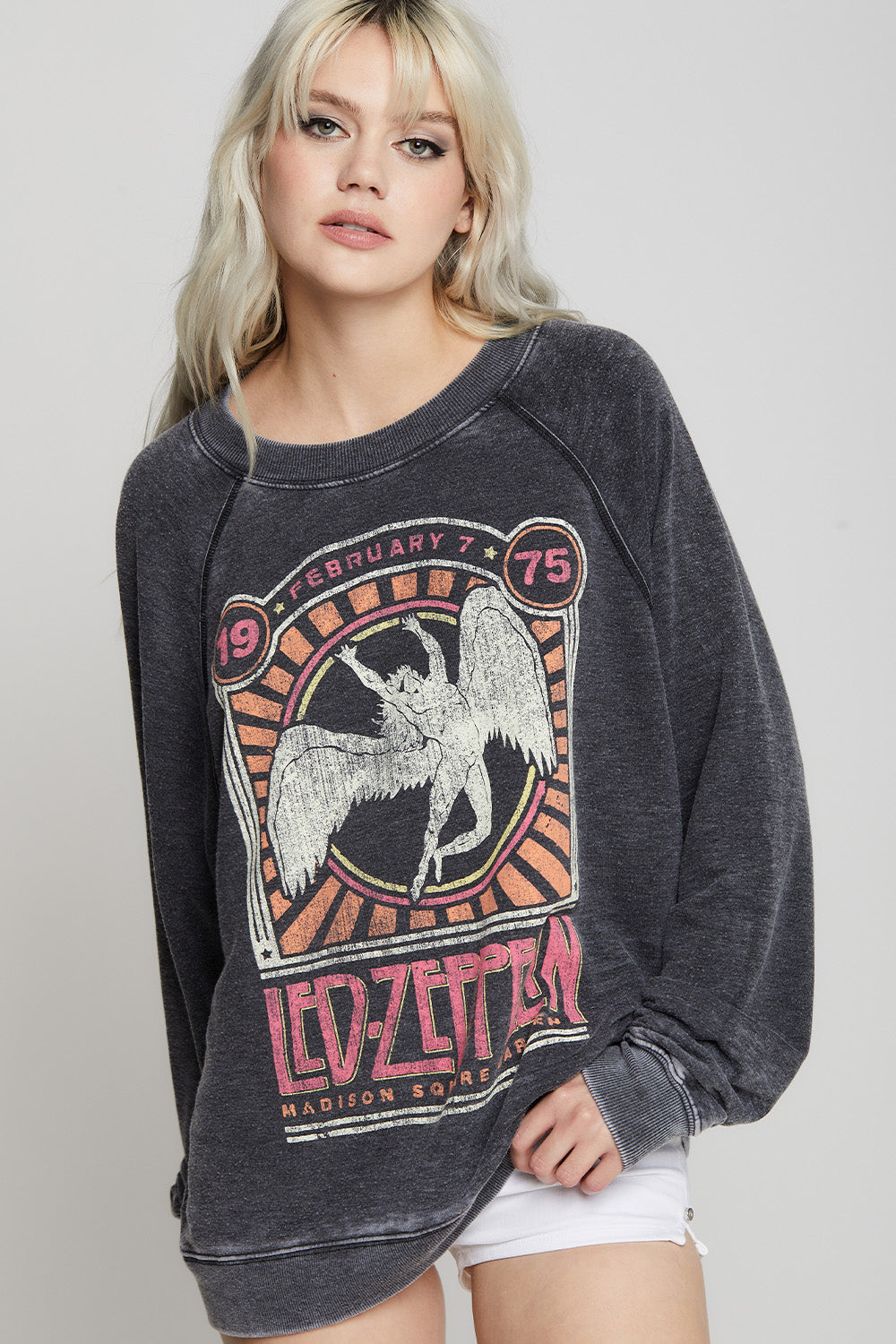 Led Zeppelin 1975 Oversized Graphic Sweatshirt