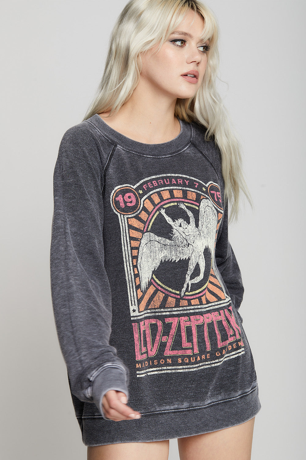 Led Zeppelin 1975 Oversized Graphic Sweatshirt