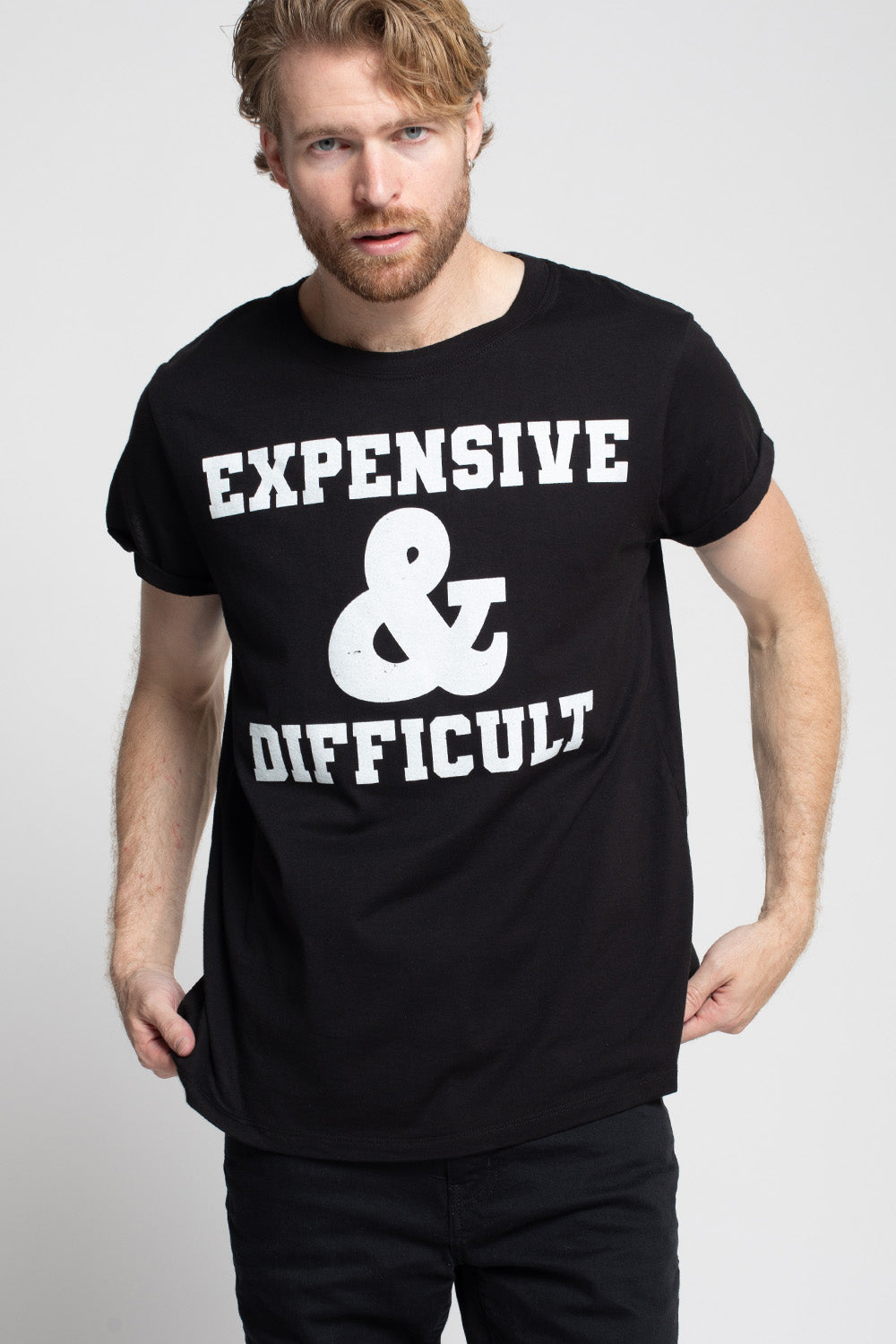 Expensive & Difficult Black Tee