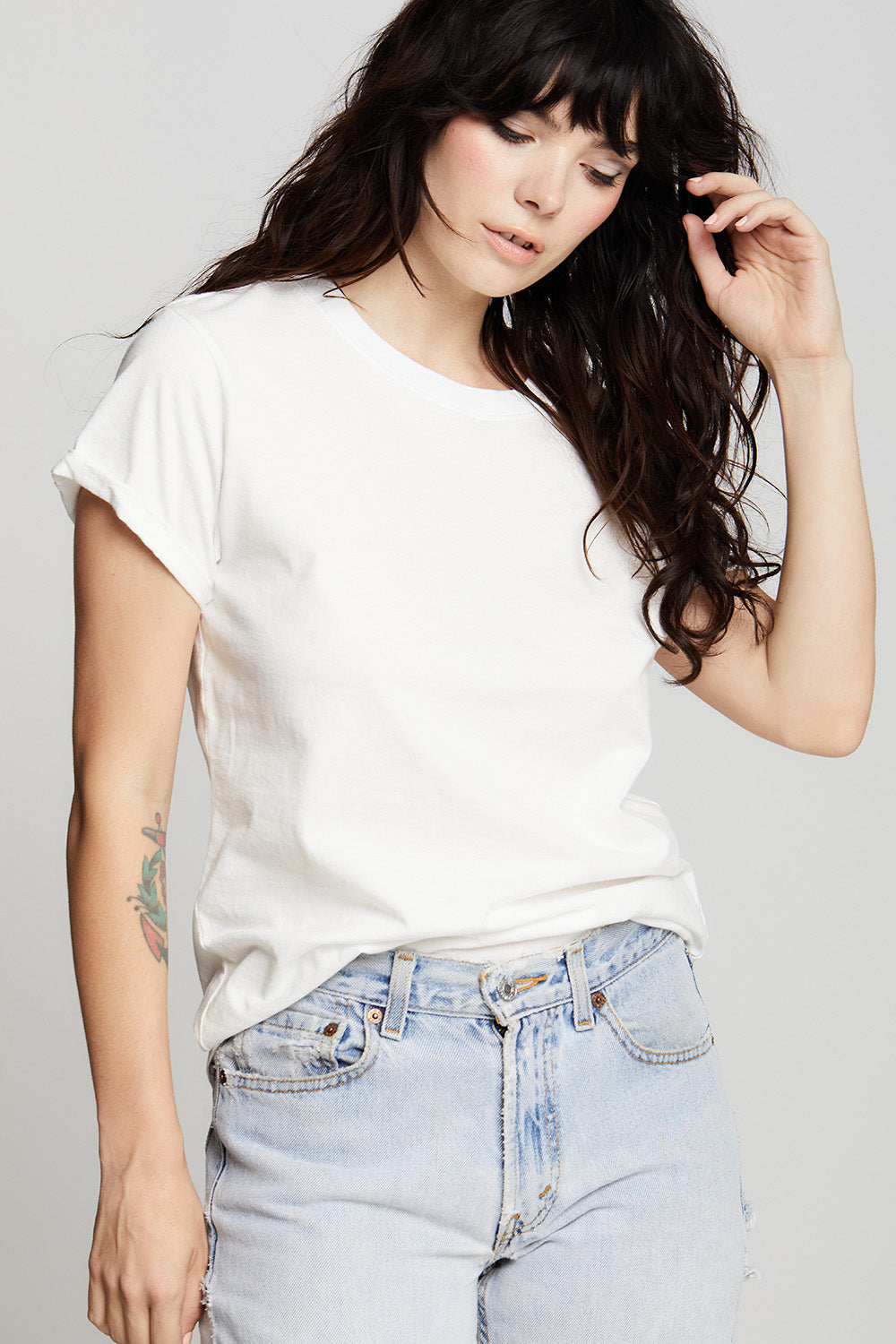 White Fitted Tee